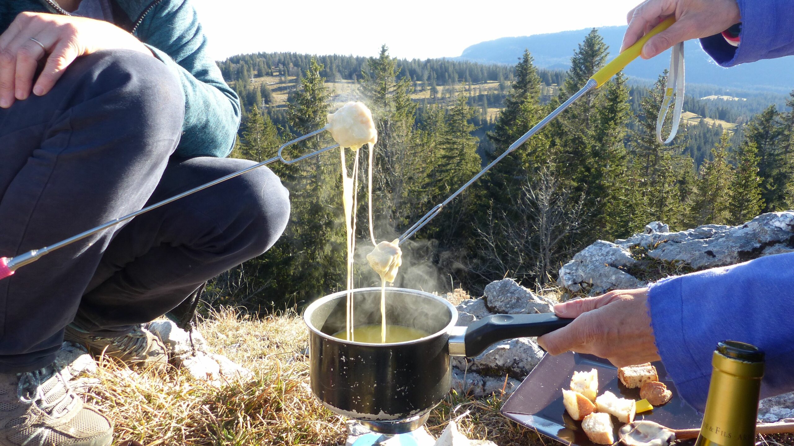 Randonnée et fondue