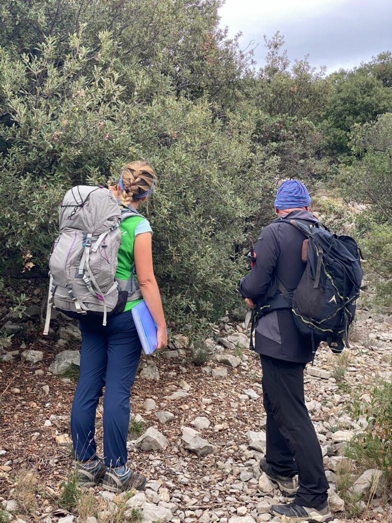 Randonnée et reportage TV au Pic Saint Loup dans la montée