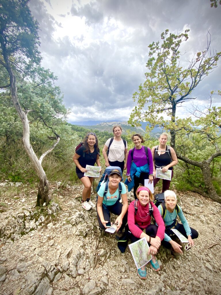 Séjour sport Drôme rand'orientation groupe dans la montée