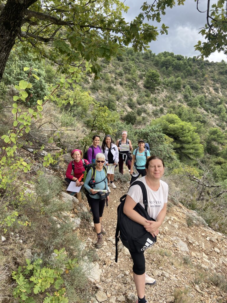 Séjour sport Drôme rand'orientation groupe dans la montée