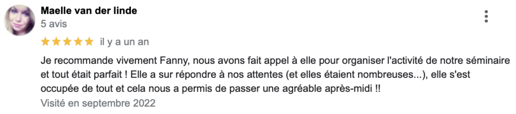 Retour d'expérience séminaire d'entreprise team building