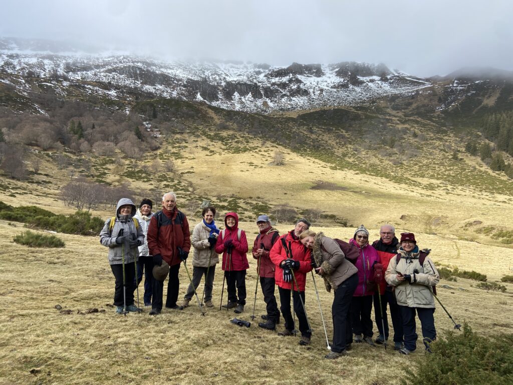 Photo de groupe au cirque de Chamalière