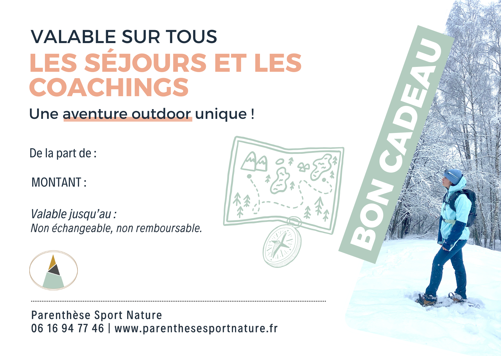 Bon cadeau séjour et coaching