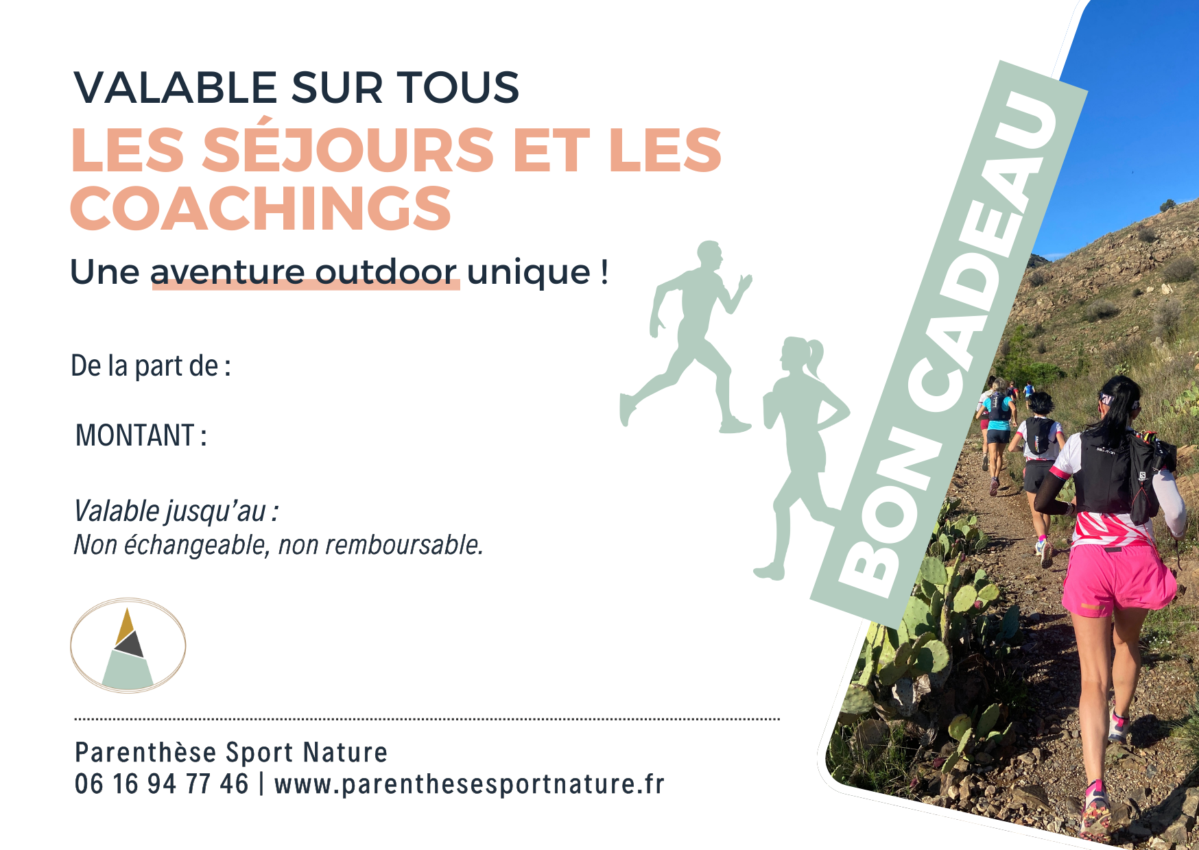 Bon cadeau séjour et coaching