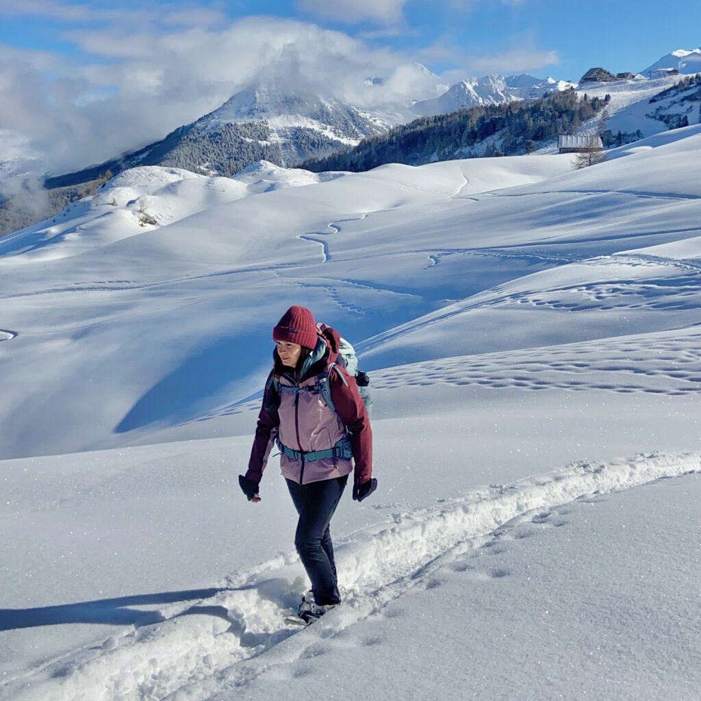 itinéraire raquettes La Plagne sportif